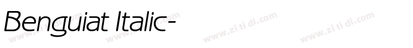 Benguiat Italic字体转换